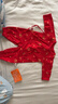 贝瑞加（Babyprints）婴儿衣服新年宝宝满月服新生儿红色连体衣纯棉新年礼物 祥云52 实拍图
