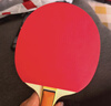 双鱼乒乓球拍直拍双拍套装 初学者兵兵球拍2只装附3球 026A  实拍图