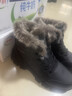 全洲狼 雪地靴男冬季新款东北棉鞋男大码抗寒防水加绒保暖轻便防滑靴子 黑色棉鞋-升级版 加绒 42 (260mm) 实拍图