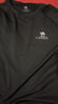 骆驼（CAMEL）健身五件套装男跑步运动速干训练服 J8S20L6120A5 黑色 XL 实拍图