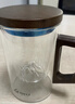 天喜（TIANXI）观山茶水分离杯玻璃高颜值办公室泡茶杯子耐高温过滤喝水茶道杯 【观山泡茶杯】青灰木把-500ml 实拍图