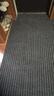 柏能条纹入户地垫门口地毯入户门脚垫进户门口地垫可裁剪120x180cm灰 实拍图