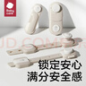 babycare儿童安全锁抽屉宝宝安全柜门锁扣冰箱锁柜旋转长条卡塔白 实拍图