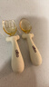 albo婴儿训练勺PPSU宝宝学吃饭叉子弯头勺子喂辅食勺儿童餐具套装 实拍图