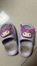 猪爸爸儿童拖鞋女童夏季2025新款室内防滑6-12岁三丽鸥宝宝亲子拖鞋紫17 实拍图