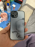 XP适用苹果15手机壳镜头全包iphone15软散热磨砂卡通男女生防摔商务高级感保护外壳-石墨灰靓丽熊仔 实拍图