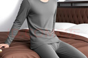 海澜之家（HLA）保暖内衣男士秋衣秋裤男100%纯棉抗菌防螨保暖线衣线裤打底套装 100%纯棉抗菌防螨-冰川灰 3XL /185(体重170-190斤) 实拍图