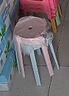 奥伦福特 凳子家用塑料凳子客厅圆凳餐椅餐凳高凳板凳胶凳加厚可叠放凳子 加厚四把装-橙绿粉蓝 实拍图
