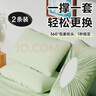 JAJALIN一次性枕套旅行用品枕巾加厚双人火车卧铺单人酒店床品枕头套2条 实拍图