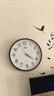 康巴丝（Compas）挂钟客厅钟表 简约钟表客厅石英钟表挂墙时钟 c2877咖木色 33.5cm 实拍图