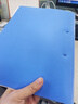得力（deli）【超级爆款】5只A4金属双强力夹硬文件夹办公用品大容量试卷收纳资料夹诗朗诵签约夹板 33296蓝色 实拍图