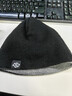 京东京造羊毛帽子男女秋冬保暖针织毛线帽户外防风运动休闲 黑/灰 实拍图