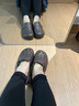 朴西2025新款夏季外穿包头洞洞鞋男士eva勃肯沙滩防滑一脚蹬凉拖鞋女 博肯棕 久穿不会腻 37-38 实拍图