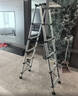 正优（UPERFECT） 伸缩梯多功能梯子家用工程铝合金折叠人字梯升降升缩直梯小楼梯 免安装】人字2.15米（适用3.6米 实拍图