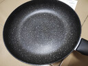 苏泊尔（SUPOR）平底锅不粘锅 牛排煎锅 麦饭石色炒菜锅煎蛋煎饼锅电磁炉燃气通用 推荐【28CM加深】配盖+木铲 实拍图
