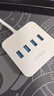 绿联USB3.0分线器扩展坞 集线器HUB拓展坞高速4口 适用笔记本电脑台式机一拖多接口转换器转接头延长线 【USB3.0*4+C口供电】方形款 1.5米 实拍图