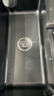 欧琳（OULIN）厨房水槽大单槽台下盆洗菜盆三孔系列一体盆纳米sus304不锈钢616H 实拍图