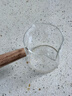 玻璃小奶盅带刻度带木手柄奶杯木柄奶盅司浓缩咖啡萃取量杯咖啡杯 双嘴 实拍图