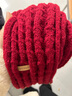 百搭韩版针织毛线红色围巾女2024圣诞冬季高级感新年礼物情侣围脖 针织围巾-酒红色-1个装-保暖 1 实拍图
