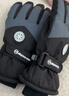 目丸保暖手套男女户外冬天骑行防寒风加绒厚触屏女防水冬季棉滑雪手套 9#深灰色 深度暖手套-男款 实拍图