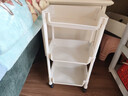 京东物流 书架推车式置物架移动落地储物架简易多层收纳架 3层 【带轮】容量升级 【稳固不晃】 实拍图
