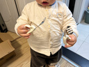 如山宝宝自主进食辅食勺子一岁婴儿学吃饭训练儿童不锈钢短柄叉勺 【店长推荐】316L不锈钢叉勺-里瑟米（赠收纳盒） 实拍图
