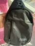 运动跑步包男休闲斜挎包手机包防泼水健身包女单肩包 黑色 实拍图
