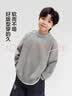 左西男童毛衣冬装2026新款儿童中大童仿羊绒套头针织衫潮 黑色 140 实拍图
