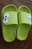 儿童拖鞋夏季外出洗澡居家内防臭防滑男童厚底外穿亲子抗菌凉拖鞋 厚底防滑版-【绿色】 单层 339青蛙 28 /28-29 长度 185 实拍图
