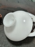京器丨京红运真裸价·冰种玉瓷三才盖碗陶瓷茶杯茶具白瓷泡茶器 实拍图