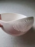 淘米器洗米筛淘米篮细孔不漏米厨房家用小号洗菜盆沥水篮 白色1个装 实拍图