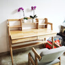 竹音全实木书桌学生学习桌北欧简约书房电脑桌家用书桌书架组合写字桌 原木色【进口实木不贴皮】可调高度 1.2米实木桌+北欧椅 实拍图