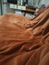 京东京造 220g牛奶绒四件套 A类秋冬加厚高克重法兰绒保暖双人床单枕套被套 1.5米床 焦糖Milky 实拍图