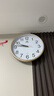 POWER霸王挂钟 客厅简约时钟挂墙石英钟家用免打孔直径30cm不挑电池 实拍图