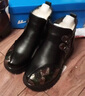 回力妈妈鞋冬季棉鞋防滑老人短靴中老年女加绒保暖皮鞋冬款1731羊黑38 实拍图