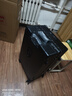双星（doublestar）登机箱行李箱可上飞机20男士商务女开盖拉杆箱旅行箱密码箱皮箱子 哑光黑色【usb+杯架】 24寸【商务出差、上学】 实拍图