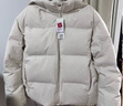 优衣库女装无缝羽绒连帽外套/外套夹克478577 01 乳白色 L 实拍图