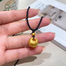 中国黄金（CHINA GOLD）金珠小胖福黄金项链男士女士足金吊坠新年生日礼物送女朋友对象 约0.36g金珠小胖福黄金吊坠【赠黑色编绳】 实拍图