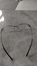 奥杰近视眼镜男有度数超轻半框近视镜可配100 150 200 250 300 350度 镜片折射率1.67（超薄） 双眼近视-300度 (含镜盒镜布) 实拍图