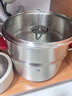 双立人（ZWILLING）蒸锅双层不锈钢汤锅蒸笼煲汤蒸馒头锅大容量Nova plus套装28cm 实拍图