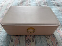 VLANDO圣诞礼物新款双层首饰盒高档精致收纳盒带锁 奥米妮plus-杏粉 实拍图