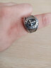 朋克摇滚Rockpunk欧美复古个性潮人霸气钛钢戒指男士时尚嘻哈食指单身指环 D6十字戒 美码7到12号 实拍图