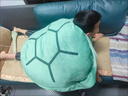 乐英奇乌龟壳抱枕玩偶可穿睡觉躺睡袋公仔衣服靠枕大龟壳毛绒玩具可穿戴 乌龟壳可穿【加厚加宽升级版 前后有棉】 75公分【适合5-7岁】 实拍图