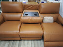 芝华仕（CHEERS）头等舱智能椅真皮电动沙发客厅家具直排沙发50611B橙意简约 【翻到几+进扫地机】赤霞橙-小三座双电-2.17M 年后第一批发货（详询客服） 实拍图