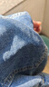 真维斯（Jeanswest）牛仔裤女秋季高腰显瘦显高设计感直筒拖地阔腿长裤子女深蓝色L 实拍图