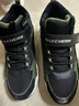 Skechers斯凯奇儿童秋冬休闲男女童二棉鞋轻质加绒保暖靴405222L/302583L 男童/黑色/绿色/BKGR 37 实拍图