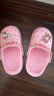 B.Duck小黄鸭童鞋儿童花园鞋男童宝宝洞洞鞋女童舒适软底拖鞋5966粉色28 实拍图