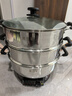 惠当家（Hui Dang Jia）电蒸锅多功能电热锅家用电锅一体锅定时电煮锅无涂层电炒锅多用途电火锅304不锈钢锅G32-32双笼 实拍图