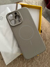 奶小鸭（NEYAA）适用苹果16promax手机壳iphone16promax保护套全包超薄Magsafe磁吸液态硅胶防摔简约男女款 钛原色 实拍图