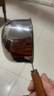 热油小锅泼油锅加厚不锈钢木柄防烫带刻度双倒流口不挂油无涂层 【木柄】爆款300ml 实拍图